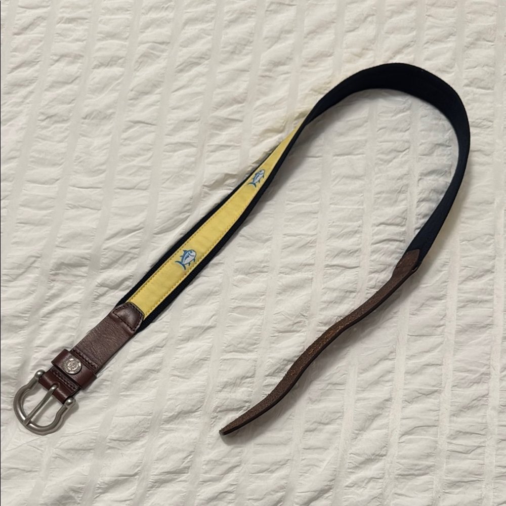 Southern Tide Yellow Belt Men’s 32